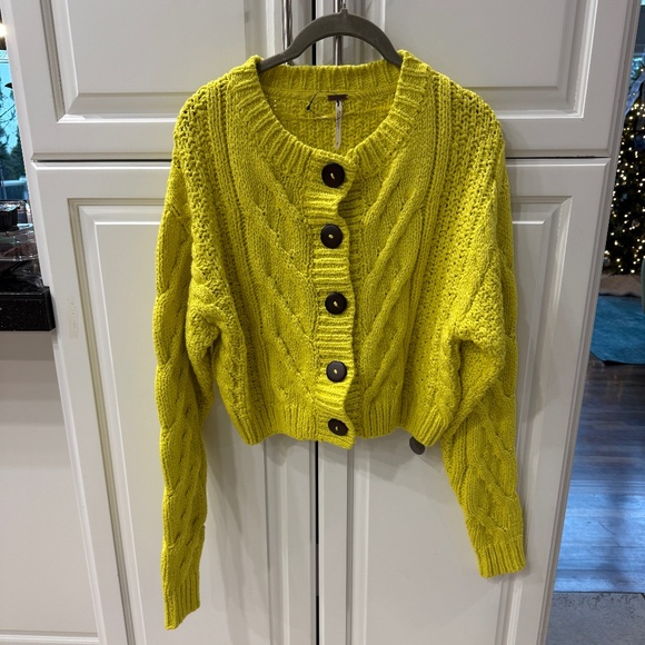 FP Free People Bonfire Cable Knit Cardi - Picture 4 of 6